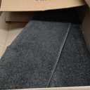 PURE ERA Bullnose Carpet Stair Treads Set Tape Free Non-Slip Indoor Stair Protectors Pet Friendly Rugs Covers Soft Skid Resistant Washable Reusable 9.5" x 30"(2 Pieces,Dark Gray), 2 Pieces with Bullnose