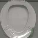 KOHLER 4636-RL-0 Cachet ReadyLatch Elongated Slow Close Toilet Seat, Soft Close Toilet Seat Quiet Lid, Contoured Grip-Tight Bumpers Installation Hardware, Apartment Essentials, White