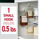 Command Small Wire Toggle Hooks, 16 Hooks and 24 Strips, Damage-Free Hanging Wall Hook with Adhesive, No Tools Required, Great for Home, Kitchen, and Office Organization, Holds up to 0.5 lb