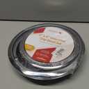 4-Piece Drip Pans Set - Compatible with GE Stoves - Chrome Finish Electric Stove Burner Drip Pans - 2 x 6inch, 2 x 8inch Stove Drip Pans - GE Stove Drip