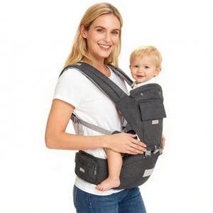 Baby Carrier Newborn to Toddler Baby Carriers with Seat Infant Baby Holder Backpack Baby Carriers Front and Back for Carrying and Hiking (Grey)
