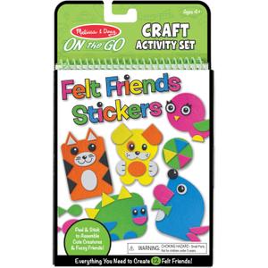 Melissa & Doug On The Go Felt Friends Craft Activity Set with 188 Felt Stickers - FSC Certified