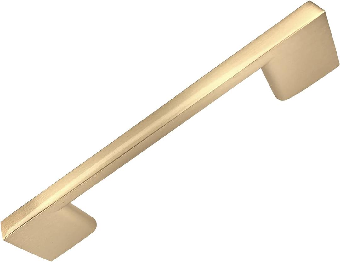 Southern Hills 2 Pack Gold Cabinet Pulls - 96mm Brushed Gold Drawer Pulls for Drawers & Cupboards