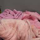 Fanfanwin 18 Pcs Kids Sleepover Party Supplies Set for Girls Fleece Soft Blankets Fluffy Heart Throw Pillow Plush Sleep Eye Mask for Spa Camping Birthday Favors(Pink,Jade,Dark Pink) (12  11inch)