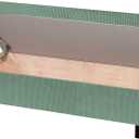 uxcell Rectangle Stretch Bench Cover with Elastic Bands, Jacquard Storage Bench Slipcover, Footrest Stool Slipcover, Footstool Protector Cover, Medium Size, Pine Green