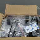 8 Tier Over the Door Pantry Organizer, Over the Door Spice Rack with Adjustable Baskets, Metal Hanging Door Pantry Organizers and Storage for Kitchen Bathroom Bedroom, Black