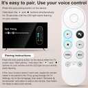 Voice Replacement for Google-Chromecast-Remote, G9N9N for Chromecast with Google TV Remote, for Google TV Streamer (Only for Snow Chromecast Google)