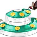 Birdream Window Hummingbird Feeders for Outdoors, with Strong Suction Cups & 7 Feeding Ports, Easy to Use and Maintain, Gift for Bird Lover, Plastic Bird Feeder, 1 Pack, 10oz - Green