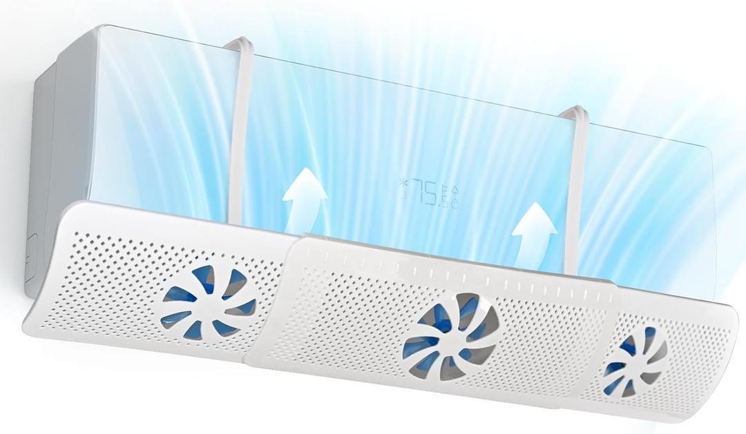 Adjustable Air Conditioner Deflector - Wall-Mounted AC WindShield, Anti-Direct Blowing Retractable Baffle for Cooling & Heating, Prevent Drafts & Enhance Comfort