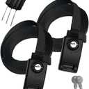 2 Pack Lockable Tie Down Strap, with 3 Stainless Steel Cables, for Lashing Locking Kayak, Bike, Surfboard, 10 Feet Each