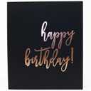 Birthday Party Guest Book, Rose Gold Party Decorations, Guest Book Polaroid, 90 Black Pgs. 8.5"x8.5". Sweet 16 Guest Book Quincenera Party, Birthday Guestbook 50th, Guest Book 1st Birthday (BK)
