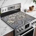 BSFHH Heat-Resistant Glass Stove Top Cover with Anti-Slip Rubber Coating  Electric Stove Protector, Scratch-Resistant, Expands Counter Space, Stylish Kitchen Decor (Tree)