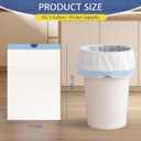 240 Count 5 Gallon Trash Bags Drawstring 1.1 Mil - 18 Liter Small Garbage Bags for Bathroom, Strong Unscented White Plastic Wastebasket Bin Liners for Kitchen Office Toilet and Bedroom