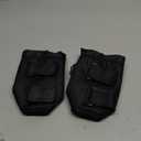 GEARV 2Pack Cup Holder for Bike, Scooter and Wheelchair, Water Bottle Holder for UTV/ATV, Walker, Golf Cart and Beach, Universal Drink Holder Accessories with Net Pocket and Cord Lock (Black)