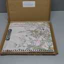 Clipboard Folder with Notepad Refillable Lined for Letter Size (11" x 8.5"), 5 Dividers with Storage 10 Pockets, Cute Spiral Foldable Clipboard with Metal Clip School Office Supplies (Garden Flowers)