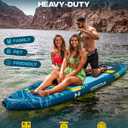 Extra Wide Inflatable Paddle Board 11’6 x 35’’ x 6’’, 450 LB High Weight Capacity SUP, Wide Stable Stand Up Paddle Board for Heavy People, Family & 2/3 Person, XL All-Around Paddleboard