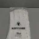 SZIVYSHI Corset Tops for Women, Bustier Shapewear Lingerie, Lace Waist Push Up Bodysuit (Small, White)