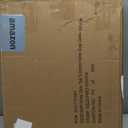 PAWLAND Free Standing Dog Gates for The House Stairs Doorways Indoor Foldable Wooden Small White Puppy Pet Gate Step Over Fence 60" W 24" H 3 Panels