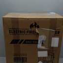 ZAFRO Electric Fireplace Stove, 5100 BTU Quick Heating Electric Fireplace Heater with Adjustable Flame Brightness, 1000W/1500W Thermostat, for Living Room, Bedroom (22 inch Standard)