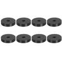 uxcell 8Pcs 2" OD x 3/8" ID x 3/8" Thick Round Rubber Washers Flat Rubber Spacer Bushing for Home Appliances Cars Boat Accessories