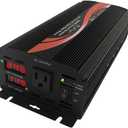 1000W Off Grid Pure Sine Wave Power Inverter 24V DC to 110V 120V AC 60HZ with LED Display US Socket
