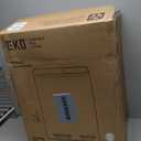 EKO EcoCasa Stainless Steel Dual Step Trash Can for Recycling, 30L+20L Rectangular Kitchen Trash Can, Independent Pedals and Lids, Soft Close and Fingerprint Resistant