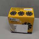 VODA Wood Stove Fan Heat Powered Fireplace Fans 8 Blades Non Electric, Heat Activated Thermal Fan for Wood Burning Stove/Log Burner, Stove Accessories Thermometer