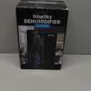 NineSky Dehumidifier, 98 OZ Dehumidifiers for Home, (1100 sq.ft) Dehumidifiers for Basement Bathroom Bedroom with Auto Shut Off, Switchable 7 Colors Light(Black)