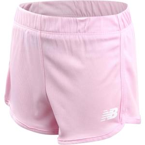 New Balance Girls Athletic Shorts - Active Performance Mesh Running Shorts - Dolphin Gym Shorts for Girls (Sizes: 7-16) (Light Raspberry)