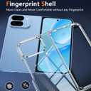 FNTCASE for Google Pixel 10-Pro-Fold Case: for Pixel 10-Pro-Fold Military Grade Drop Protection Anti Yellowing Cell Phone Cover - Transparent Protective Rugged Shockproof Phonecase, Clear