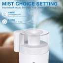3 x Portable Mini Humidifier, 180ml USB Cool Mist Small Humidifiers for Bedroom, Personal Desktop Humidification for Car Office Travel & Indoor Plants(White)