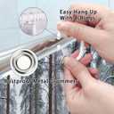 JAWO Winter Shower Curtain Snow Forest Woodland Deer Rustic Farmhouse Wildlife Cabin Nature Scenery Waterproof Polyester Fabric Christmas Shower Curtains 72x72 Inch (Grey)