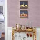 NuWallpaper x Society Social Classic Faux Grasscloth Peel and Stick Wallpaper, Lilac Faux Grasscloth Removable Contact Paper for Walls, Self Adhesive Wall Covering for Bedroom Living Room Accent Wall