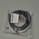 Elecan 6 Ft/2 Pack RG6 Coaxial Coax Cable Connectors Set, Quad Shielded High-Speed Internet 3 GHZ, Broadband Digital TV Aerial, Soft Satellite Cable Extension Double Rubber O-Ring+ Adapter+Ties+Clips