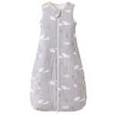 Super Soft 1.5 TOG Sleep Sack, 100% Organic Cotton All Season Warm Baby Wearable Blanket for 6-18 Months, White Bear, Size Medium