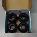 Child Safety Door Knob Cover (4 Pack) Hard-to-Remove Dual-Lock Door Handle Covers for Kids - Reusable Baby Proof Door Knob Locks - Installs Easily, No Tools Needed (Black)