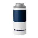 Logo Brands 628-S12C-11: Seattle Seahawks Colorblock 12oz Slim Can Coolie