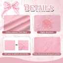 Peryiter 6 Pack Cotton Pink Bow Towels, Gifts for Mother's Day, Soft Absorbent Bath Towel Set, Cute Bathroom Decor, 2 Bath Cloth 2 Hand Towels 2 Washcloths