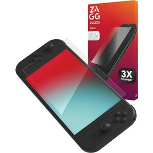 ZAGG Glass+ Nintendo Switch 2 Screen Protector 3X Stronger Tempered Glass with Reinforced Edges, Scratch & Smudge Resistant, InvisibleShield, Easy Installation, Smooth Touch