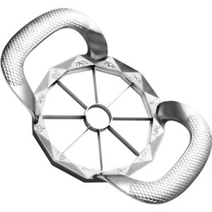 Apple Slicer, HEAVY DUTY Apple Corer, 8-Blade Stainless Steel Apple Cutter Divider Pitter Sturdy and Sharp