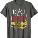 Student 100th Day Managed Wizard Magic 100 Days Of School T-Shirt,XL