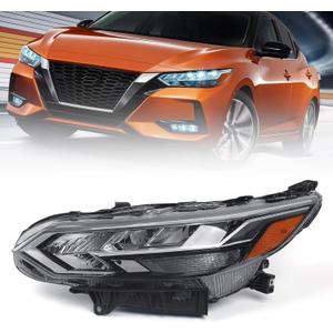Huray LED Headlight Assembly Fit for Nissan Sentra S/SV 2020 2021 2022 LH Headlamp OE Style Replacement for NI2502277 Left Driver Side (LH(Driver Side))