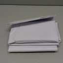 homing Round Vinyl Tablecloth, Waterproof Spillproof Plastic Flannel Backed Table Cloth, Wipe Clean Table Cover for Dining, Buffet Parties and Camping (White, 60")