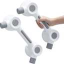 TAILI Grab Bars for Bathtubs and Showers, 2 Pack Super Strong Adhesive Grab Bar for Seniors, Safety Grip for Microcrack Tile, Shower Handles Rails for Elderly, Drill-Free Waterproof(350 lbs Capacity)