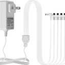 AC/DC 4.5V Power Adapter Compatible with Lemax Lighted Accessory 94564 84428 74707 44242 94565 94566 94527 for Christmas Micro Lighting Building Decoration