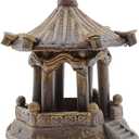 Saim Pavilion Aquarium Decorative Resin Hexagonal Landscape Dcor Fish Tank Decorations Ornaments for Small Fish Shrimp to Swim Hide Play