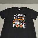 Happy Funny Last Day of School T-Shirt for Kids Toddler Girls Boys Short Sleeve Tee Cotton 130