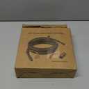 15 Feet 1/2 inch ID Natural Gas Grill Hose with Male Quick Connect Plug and 3/4"-16UNF Female Flare, Natural Gas Line for Grill, Pizza Oven, Heater and More Low Pressure Appliance(NOT 3/8)