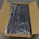 Calmootey Double Rod Clothing Garment Rack,Rolling Hanging Clothes Rack,Portable Clothes Organizer for Bedroom,Living Room,Clothing Store,Black