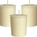 Mister Candle French Vanilla Scented Votive Candles  Set of 9 Handmade Soy Wax Blend Candles with Essential Oils, Long Lasting 15 Hour, Small Bulk Candles for Home, Wedding & Gift  Hand Made in USA